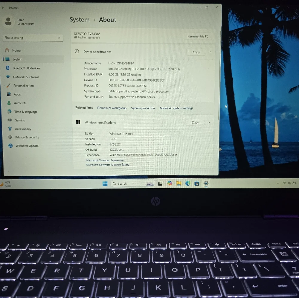 HP Pavilion Notebook